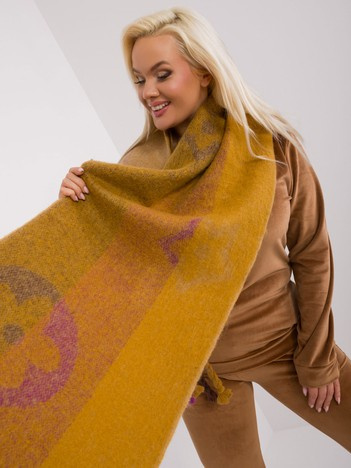 Großhandel Dunkelgelber Winter-Schal für Damen