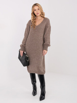 Fango sweterkowa sukienka z domieszką moheru