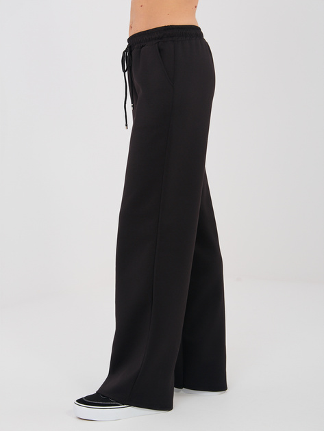 Czarny dresowy komplet z naszywką RUE PARIS