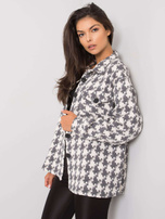 Biało-szara koszula z kieszeniami Shantice