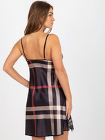 Hurt Czarna krótka koszula nocna na ramiączkach