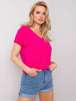 Fuksjowy t-shirt Emory