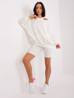 Hurtownia Ecru trzyczęściowy komplet casualowy z bawełny