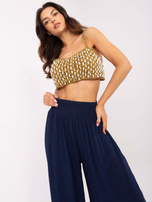 Hurt Ciemnogranatowe spodnie z szeroką nogawką OCH BELLA 