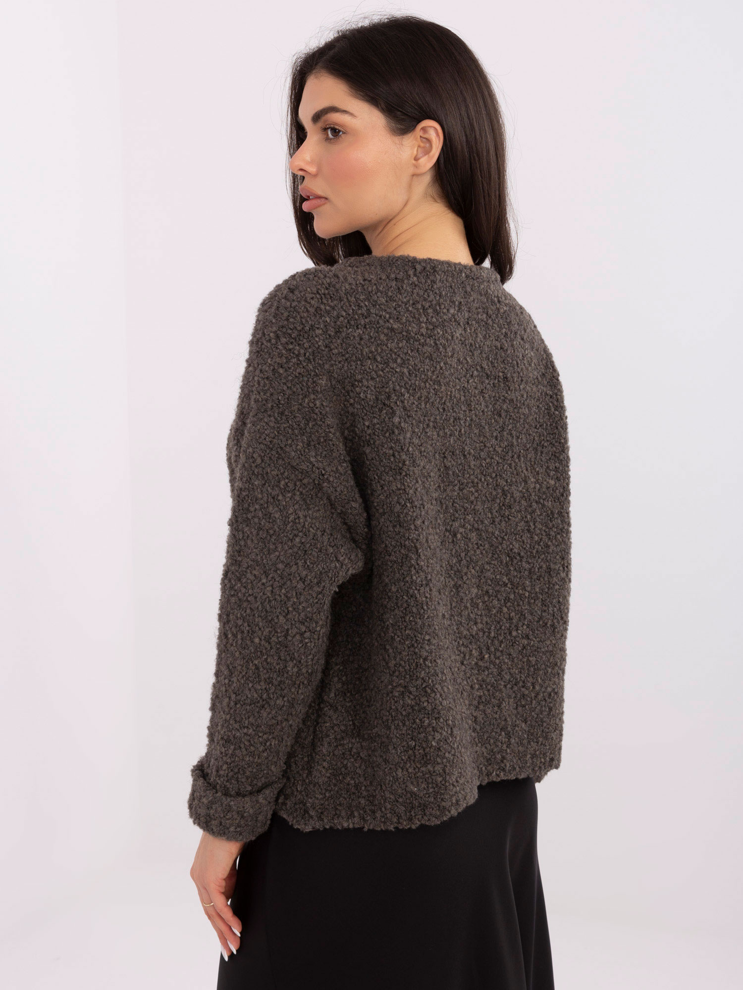 Sweter ciemny szary