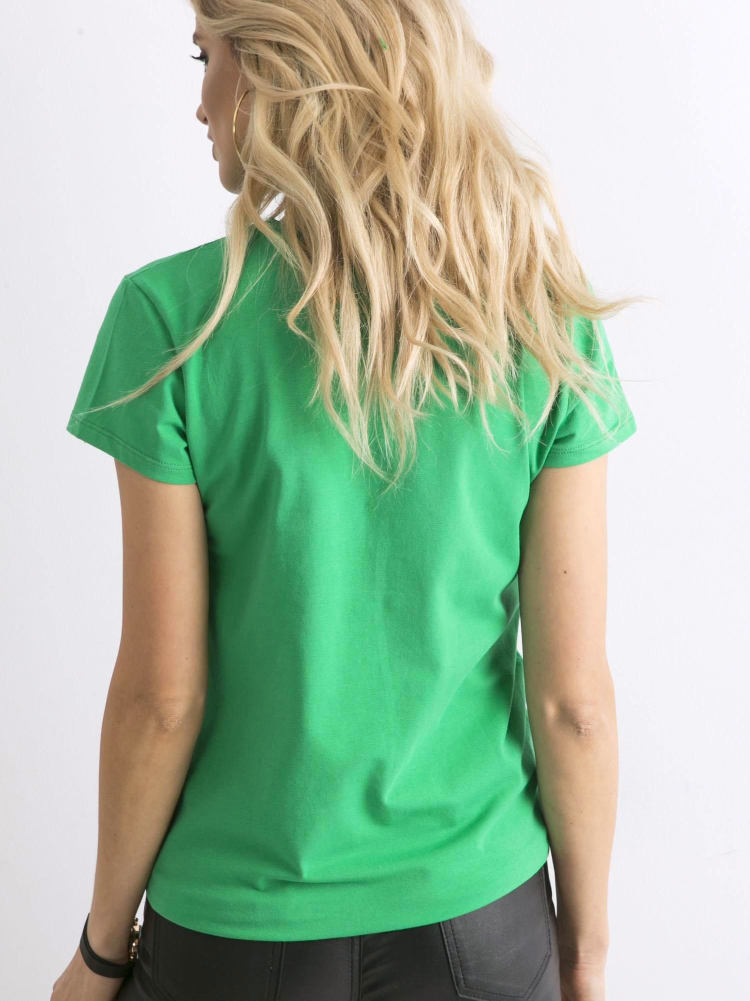 Zielony t-shirt Peachy