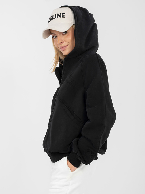 Czarna bluza z haftowanym napisem NATURAL SIDE