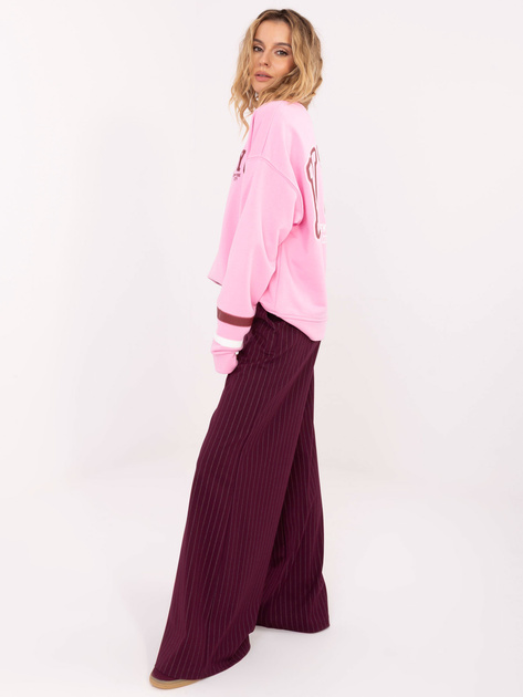 Jasnoróżowa damska bluza z nadrukiem New York