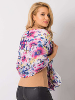 Biała chusta w kwiaty