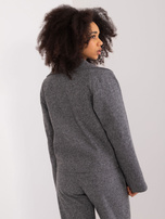 Hurt Czarno-szara melanżowa marynarka od kompletu