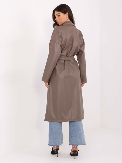 Fango długi płaszcz z ekoskóry RUE PARIS