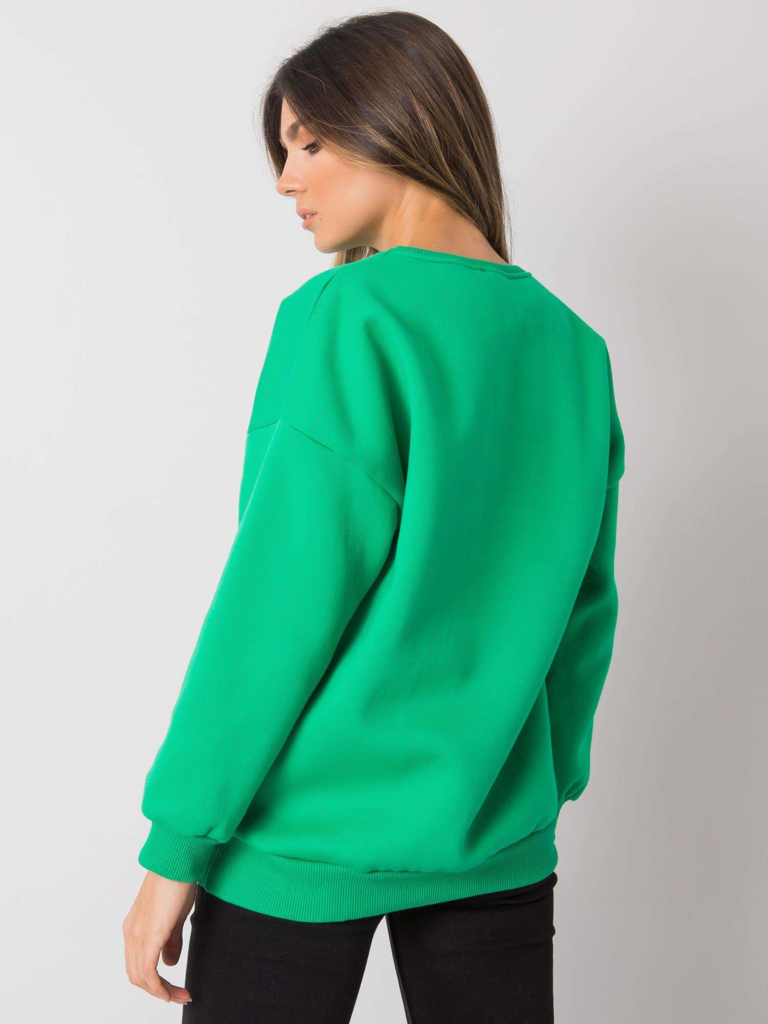 Green Hoodless Sweatshirt for Women Cherbourg