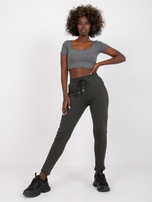 Ciemne khaki spodnie Approachable