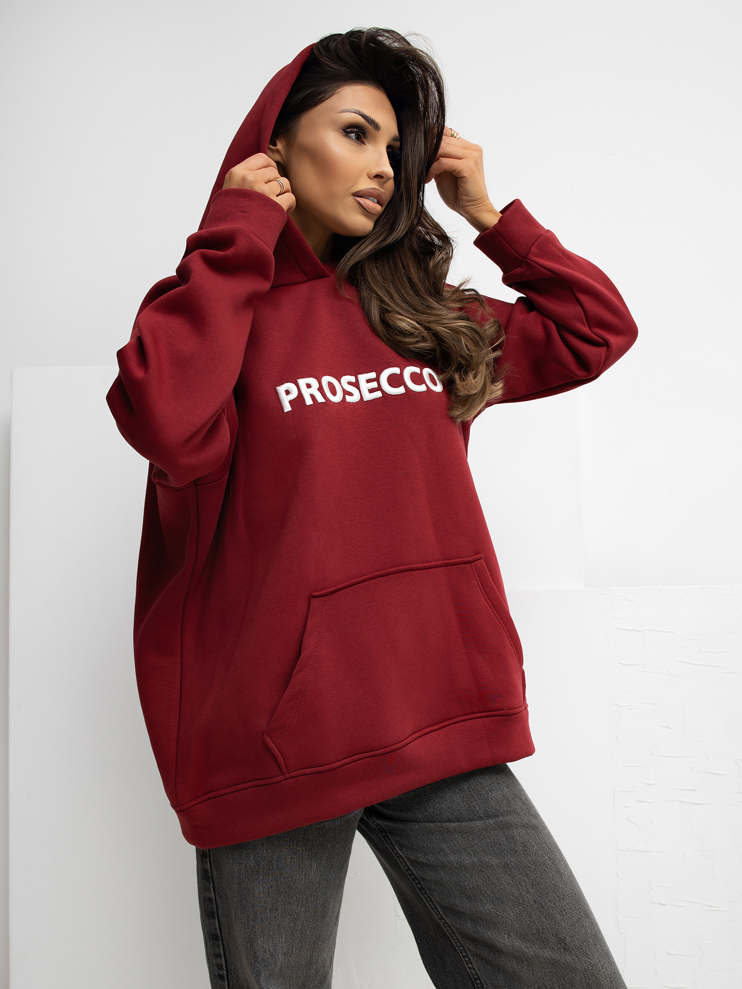 Bluza bordowy
