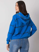 Ciemnoniebieska bluza plus size z kieszenią Jossy