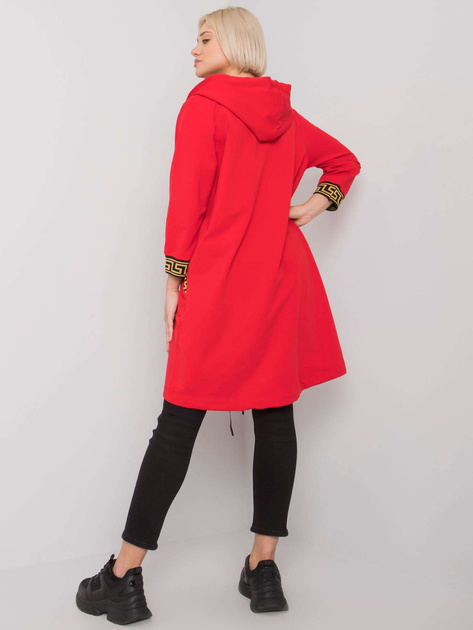 Czerwona bluza damska z kapturem Lisbon