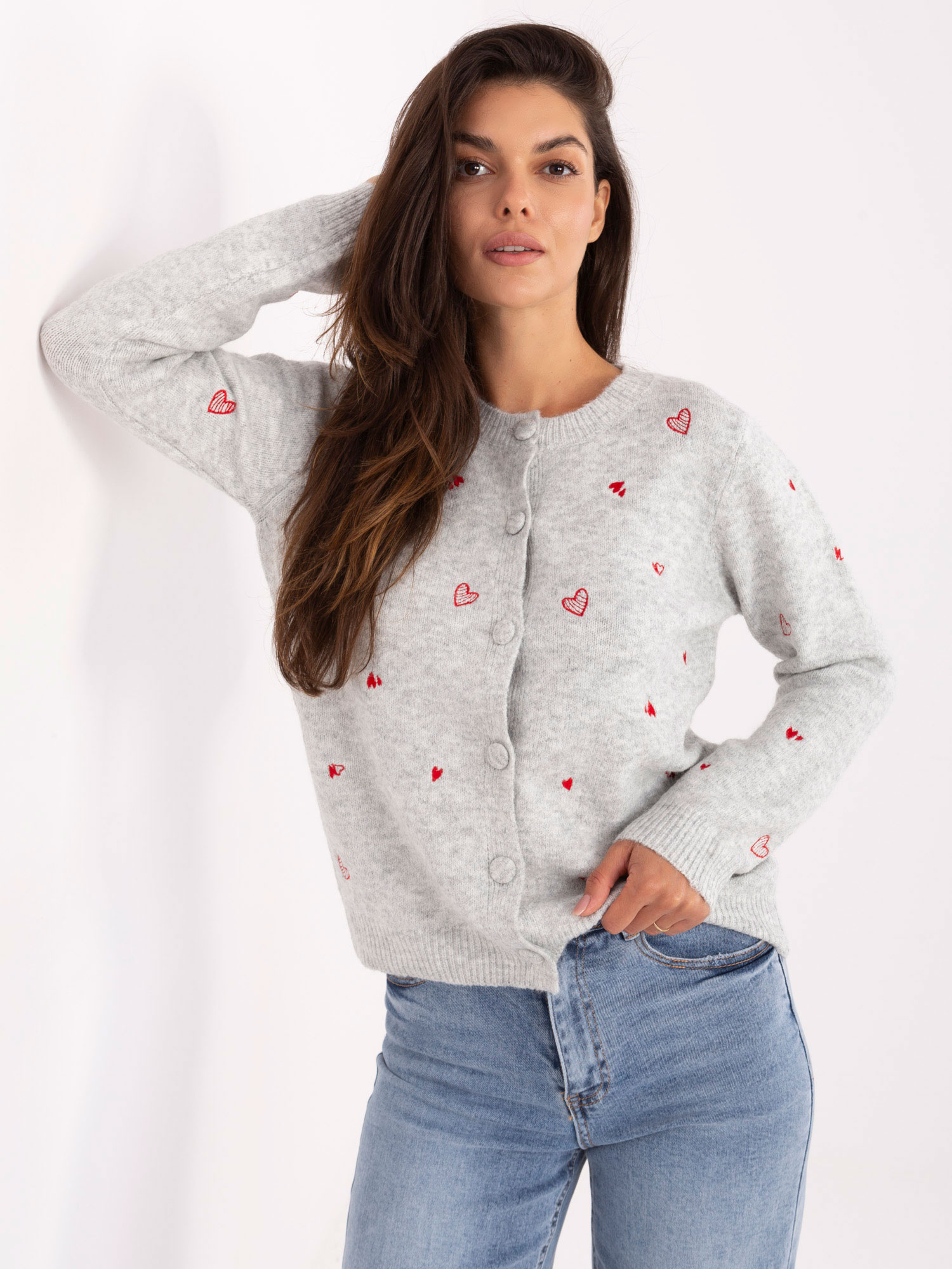 Sweter jasny szary