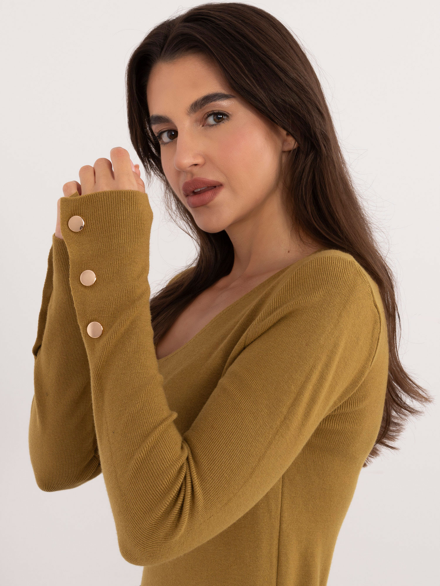 Sweter oliwkowy