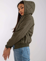 Khaki kurtka przejściowa z pikowaniem Larah