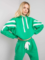 Zielony komplet casualowy z lampasami Stacy 