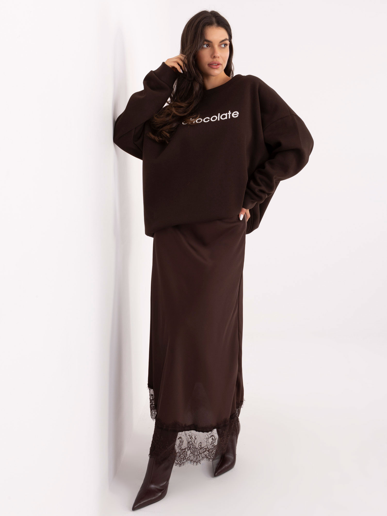 Bluza ciemny brązowy