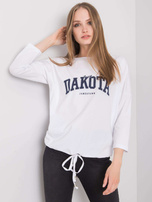 Biała bluzka z nadrukiem Rosita RUE PARIS