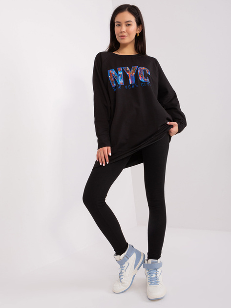 Hurt Czarny komplet casualowy z bluzą oversize