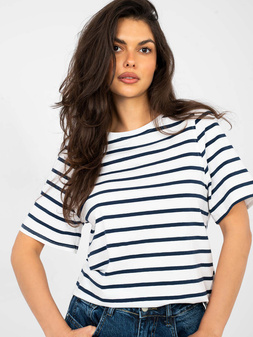 T-shirt white-navy RUE PARIS S/M