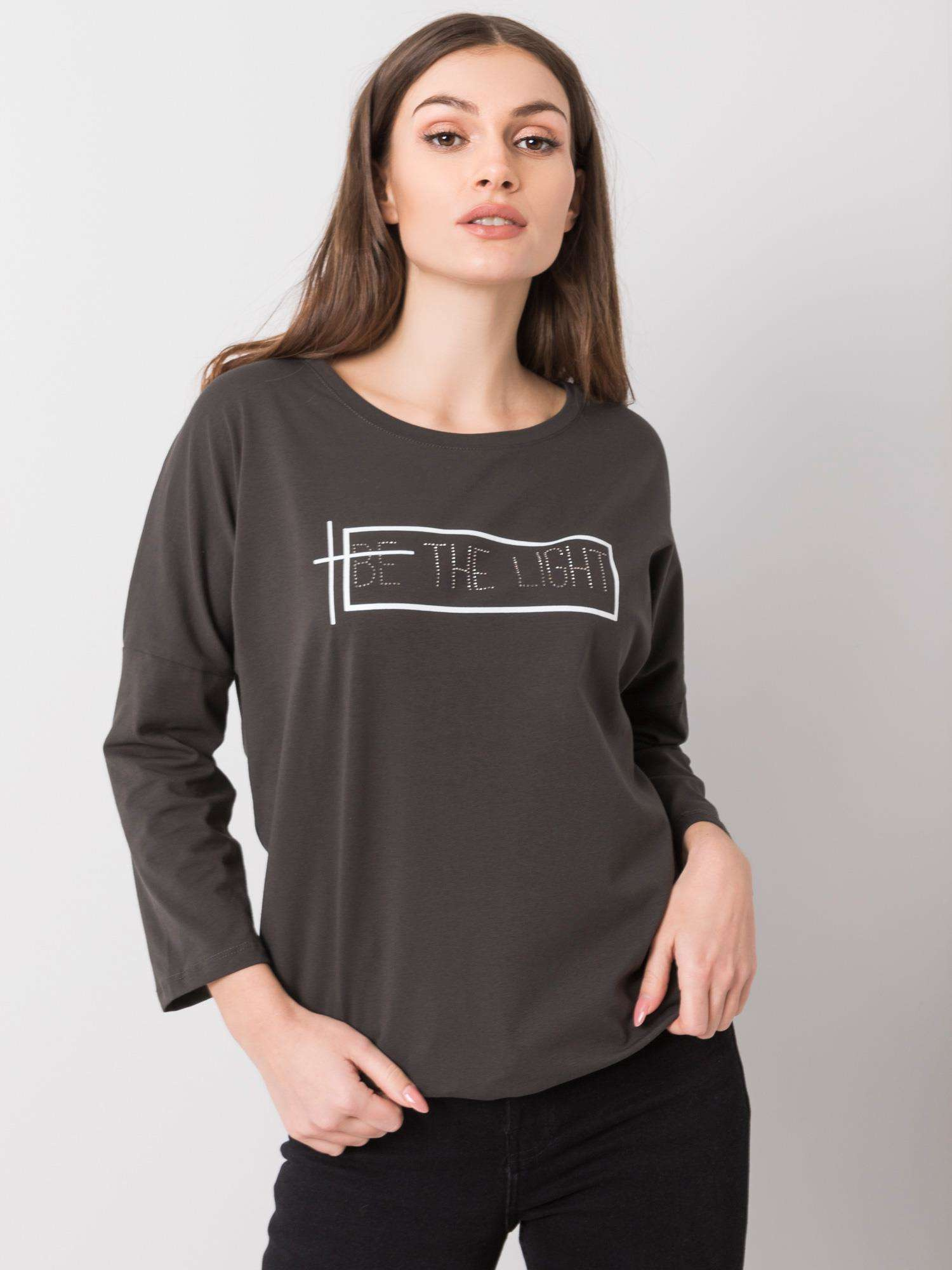 Dark khaki blouse Gladys