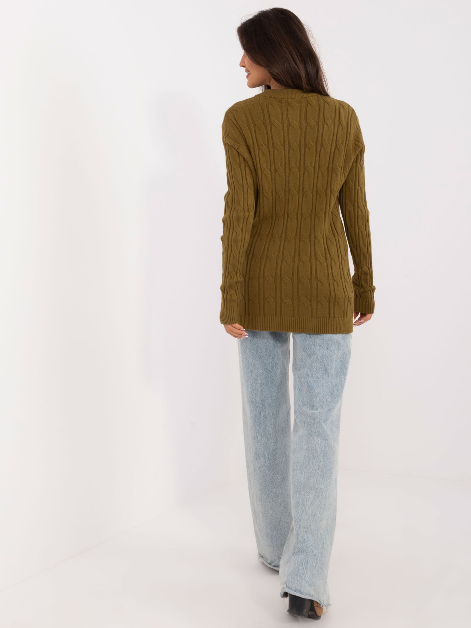 Sweter oliwkowy
