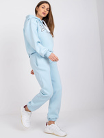 Jasnoniebieski komplet dresowy ze spodniami Laraina