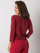 Bordowa bluzka Fiona