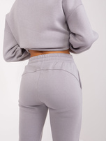 Online warehouse Gray basic tracksuit set.