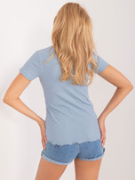 Hurt Szaro-niebieska bluzka z koronką SUBLEVEL