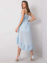 Blaues Kleid mit Rüsche Clover OCH BELLA.