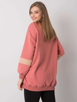 Brudnoróżowa bluza oversize z nadrukiem Kate