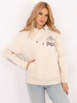 Hurt Jasnobeżowa bluza z nadrukiem na plecach SUBLEVEL