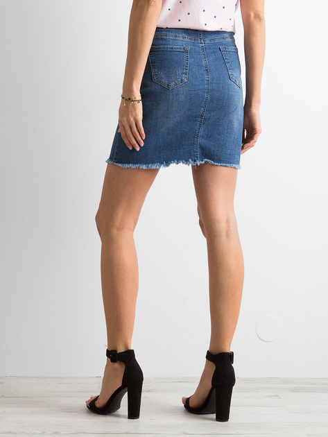 Spódnica denimowa mini niebieska