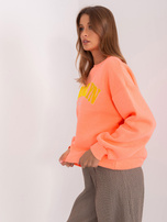 Hurt Fluo orange sweatshirt without a hood.