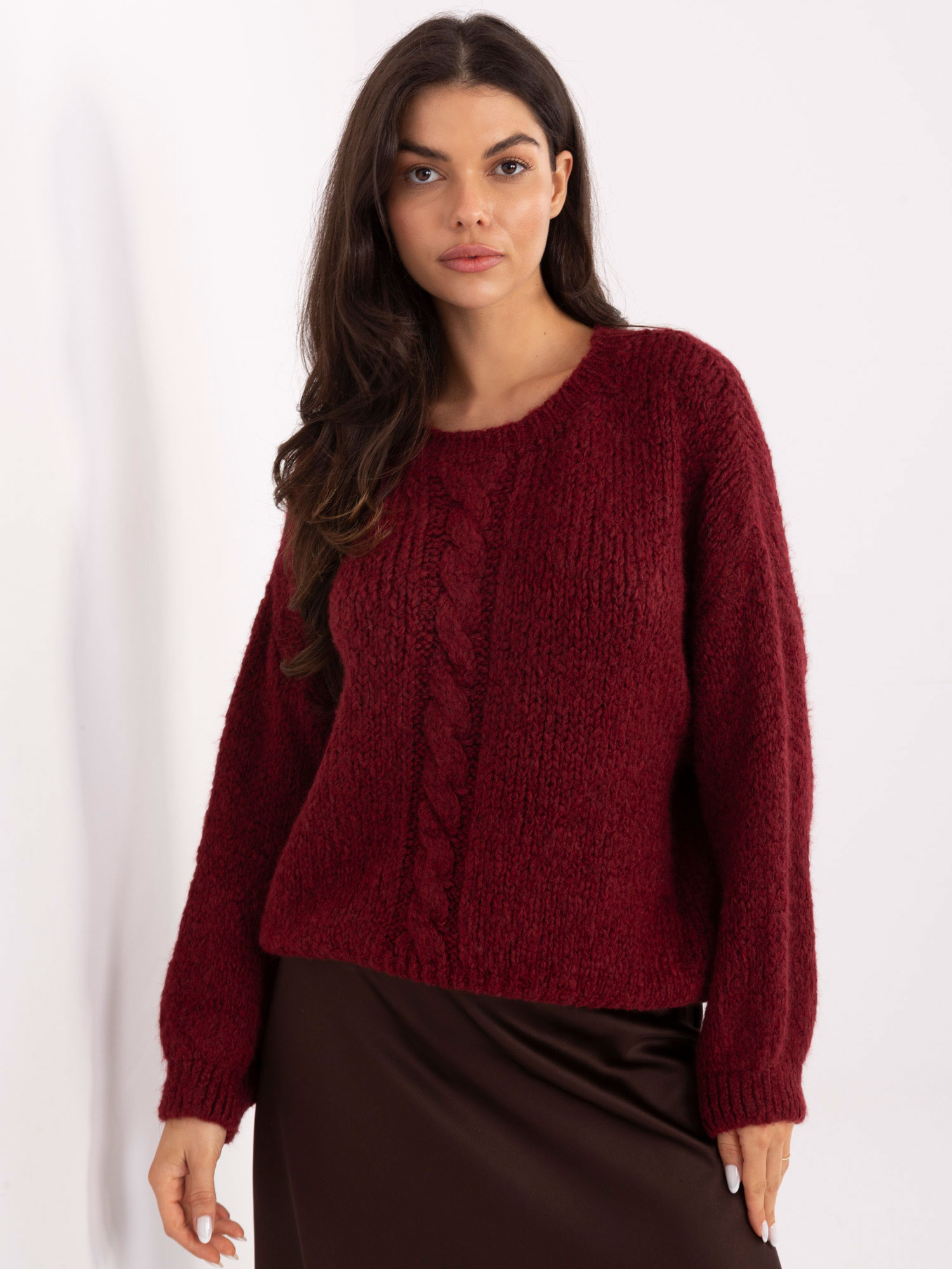 Sweter bordowy