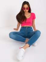 Niebieskie jeansy skinny Antibes RUE PARIS