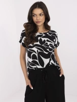 Czarna letnia bluzka z nadrukiem SUBLEVEL 