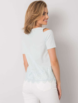 Miętowa bluzka wizytowa Eliane