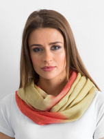 Koralowo-złoty błyszczący komin