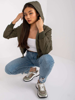 Khaki kurtka przejściowa z pikowaniem Larah