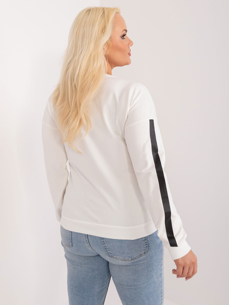 Hurt Ecru bluzka plus size z okrągłym dekoltem