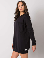 Czarna sukienka z kieszenią Hanely RUE PARIS