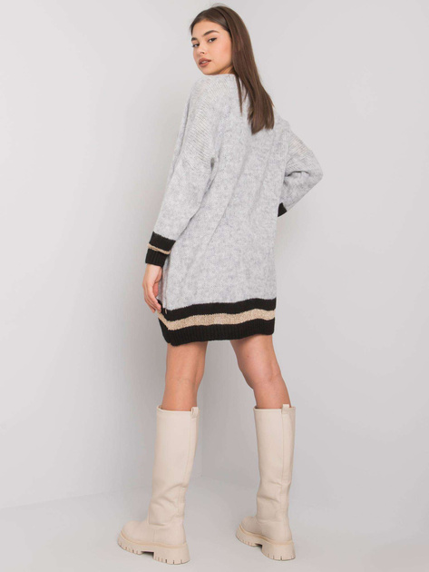 Szary kardigan z dzianiny Lucca OCH BELLA