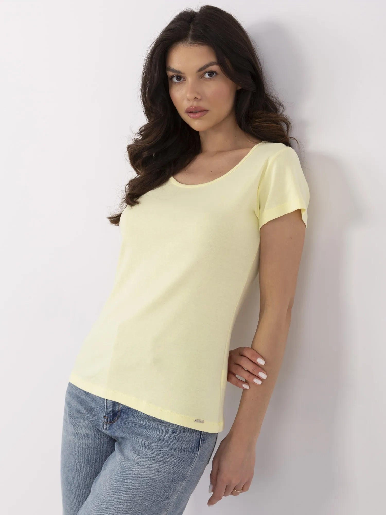 T-shirt jasny żółty