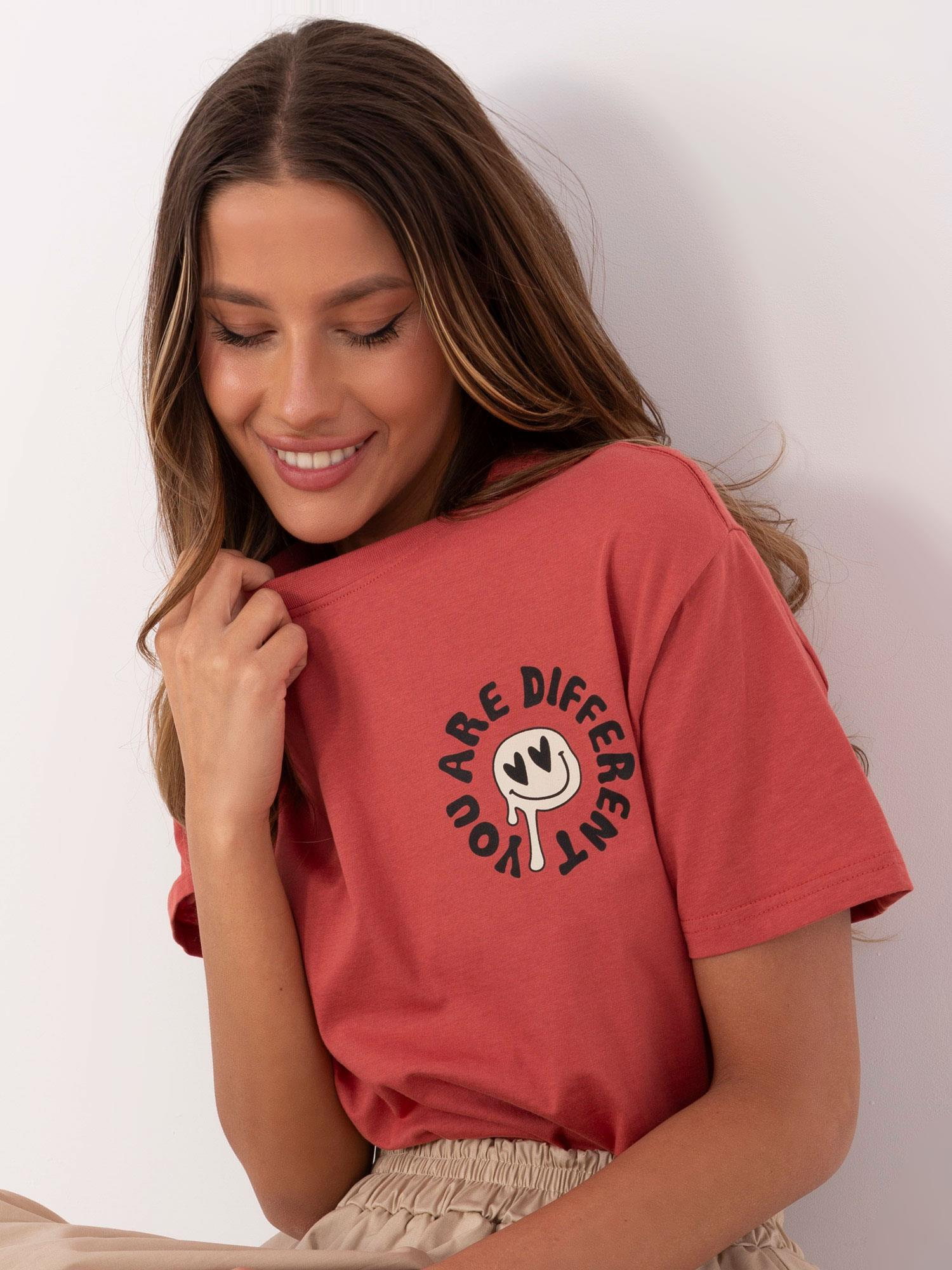 Hurt Coral T-shirt with print on the back SUBLEVEL.